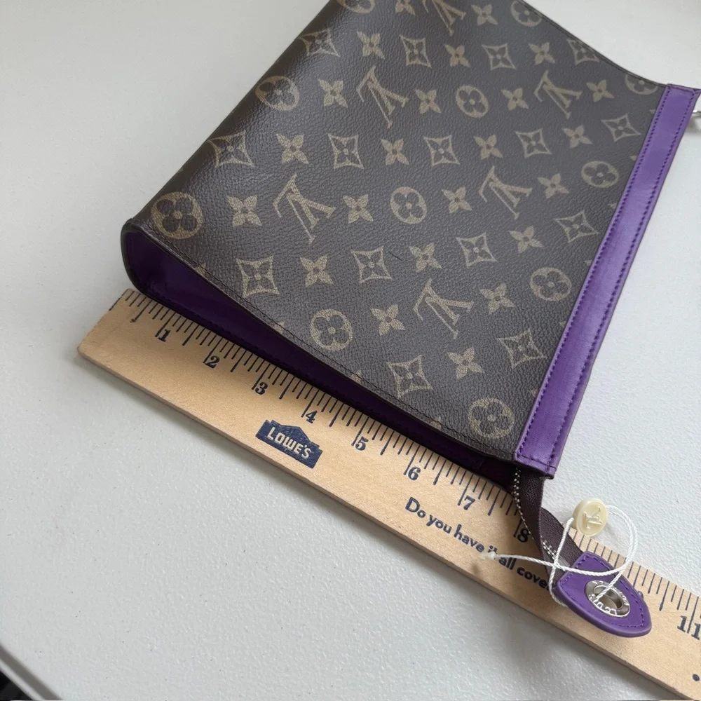 Brown and purple clutch , new in box - Picture 5 of 6